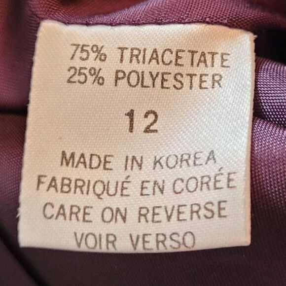 Tahari Formal Peekaboo Tease Cutout Draped Back High Side‎ Slit Gown Sz 12 - Picture 10 of 11